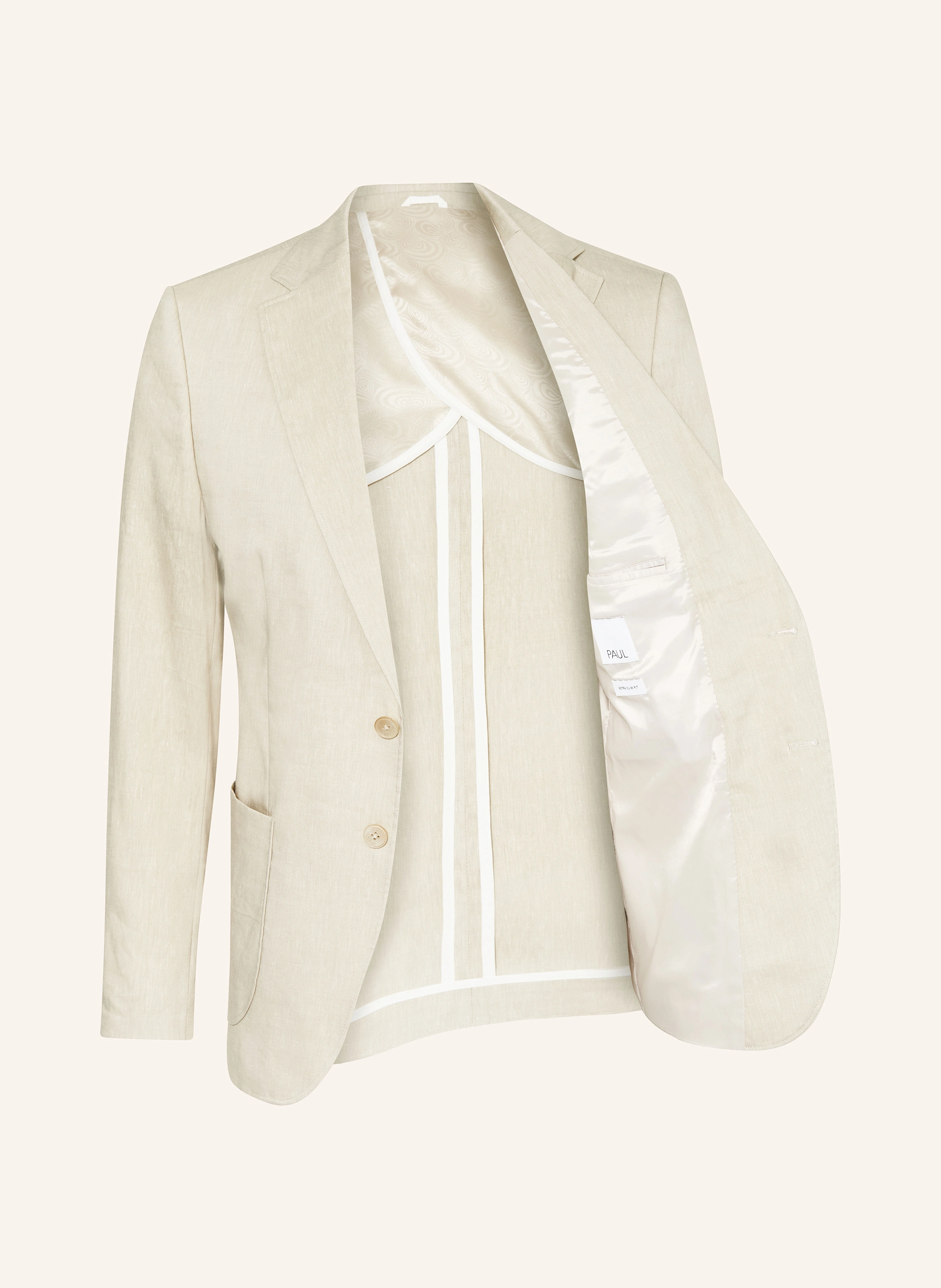 PAUL Anzugsakko Extra Slim Fit mit Leinen