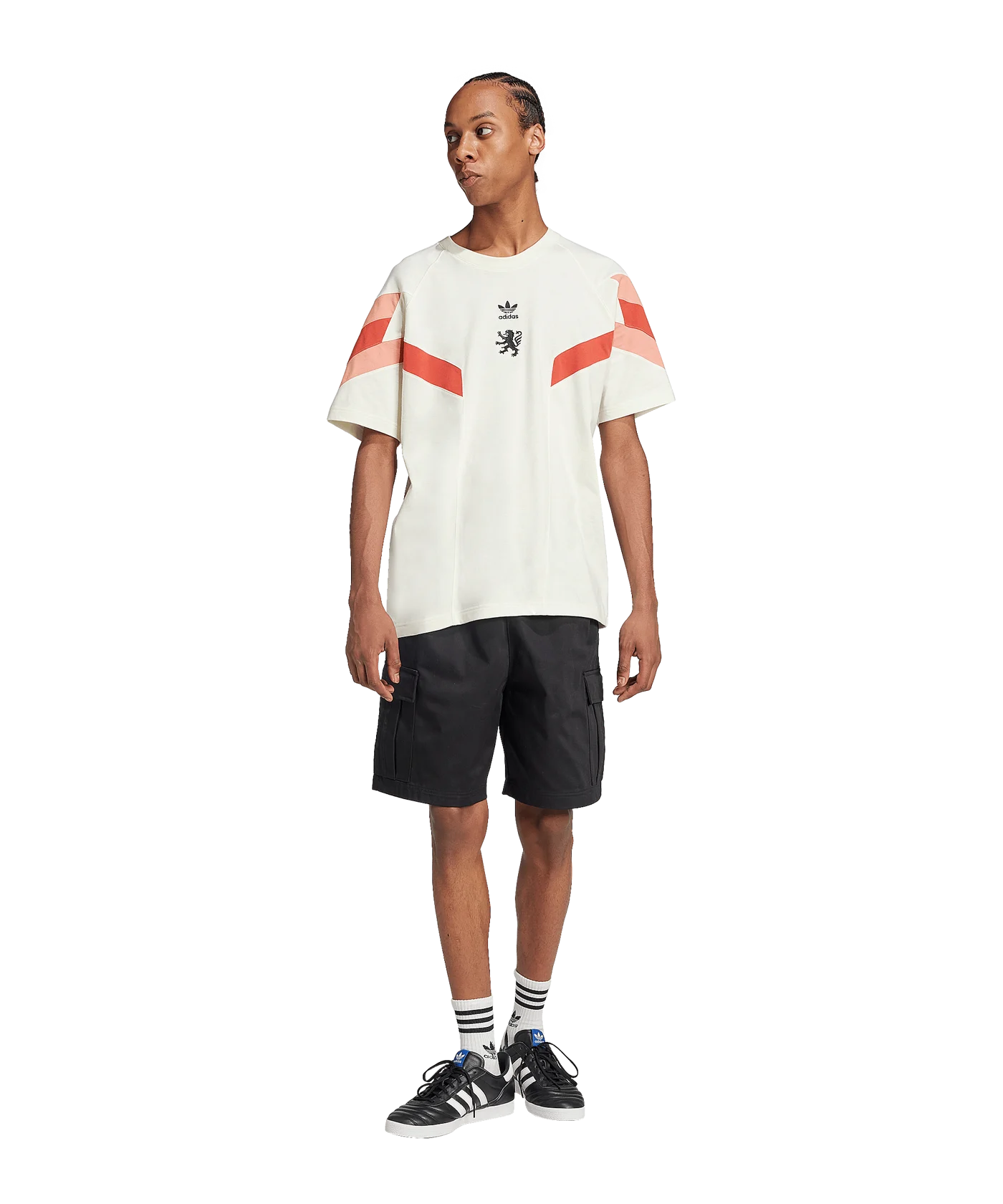 adidas Originals Olympique Lyon T-Shirt Weiss