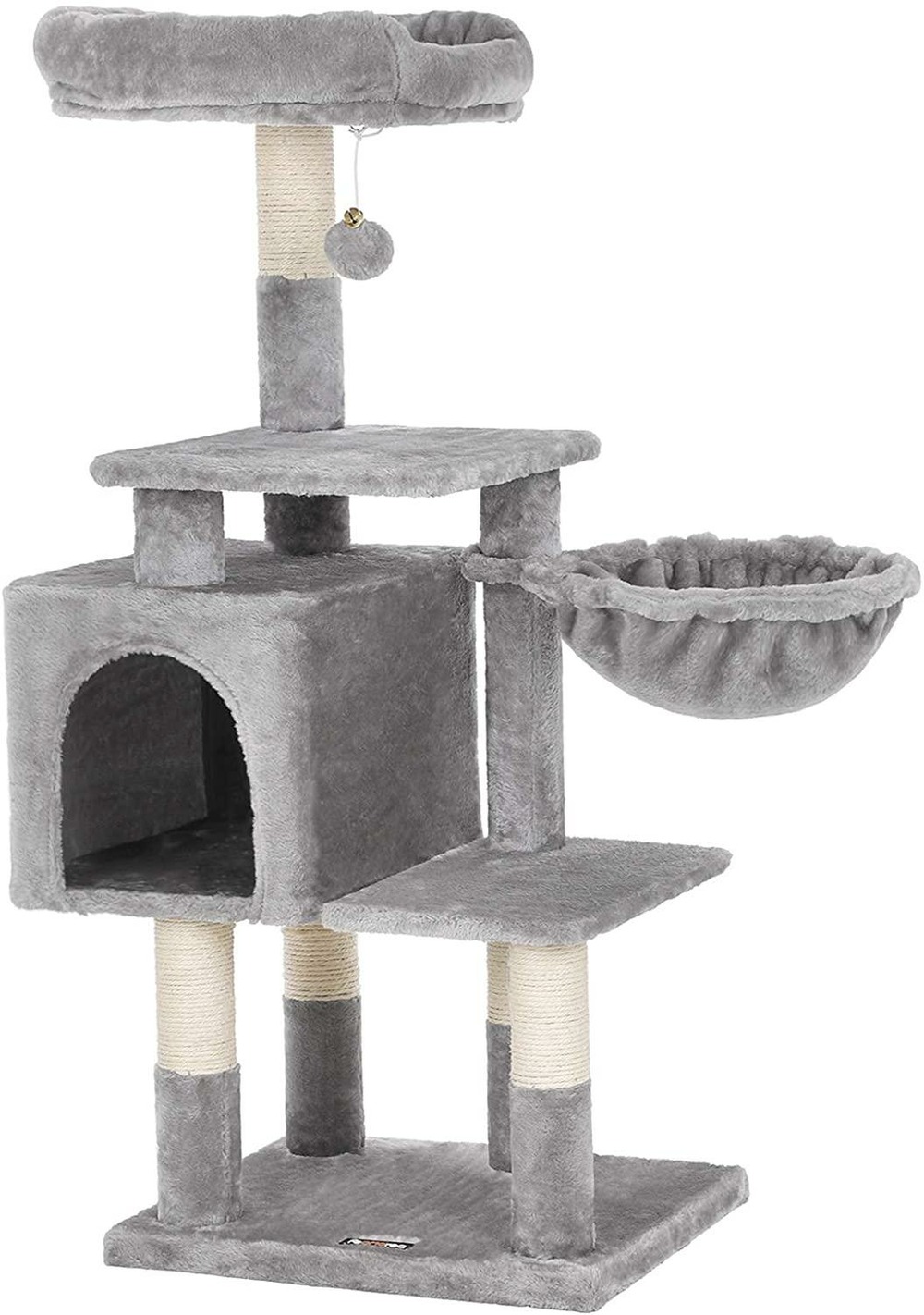 Arbre à chat 110 cm gris clair