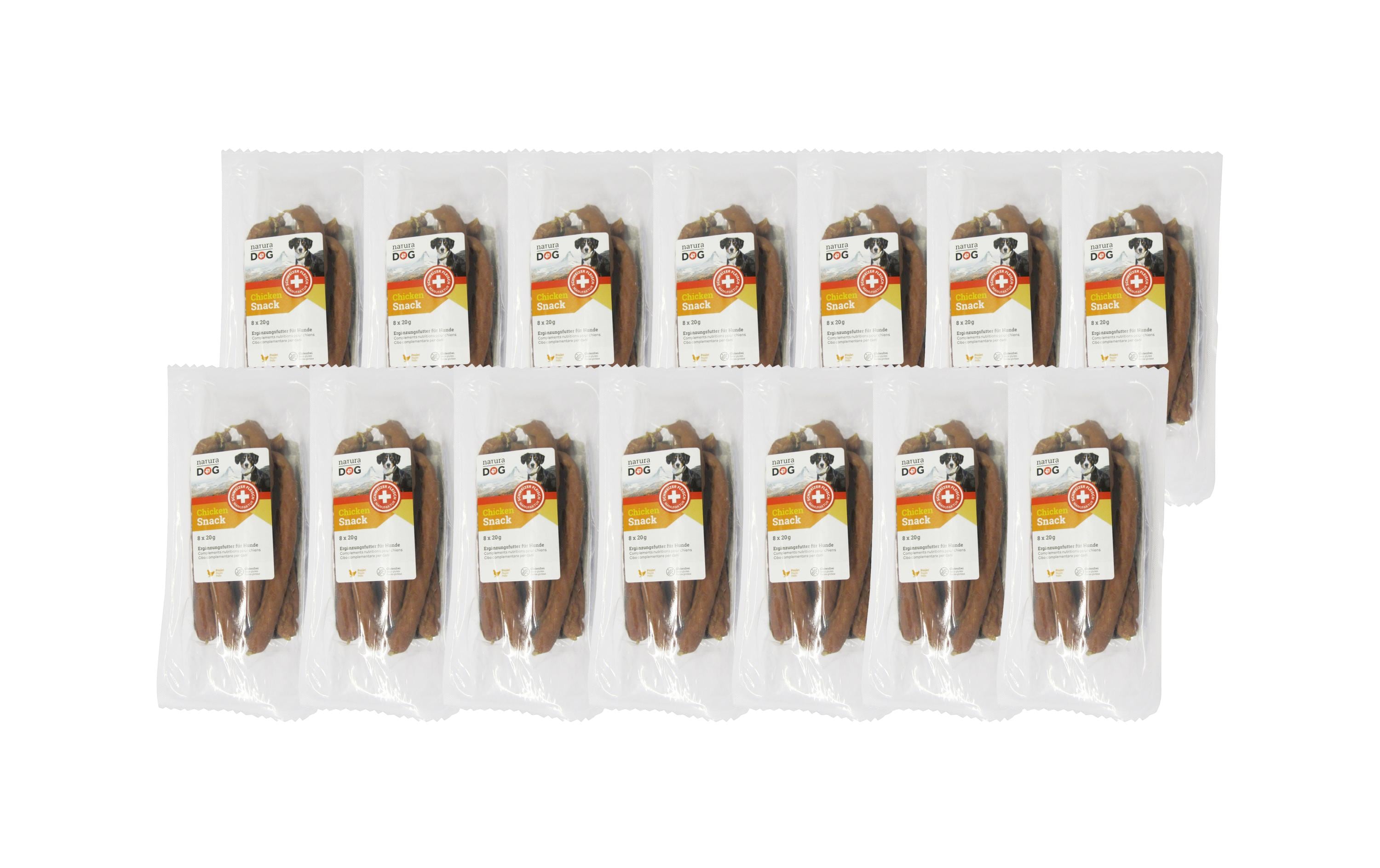 Chicken Snack Multipack, 14 x 8 x 20 g<br>Hundesnack aus Schweizer Pouletfleisch