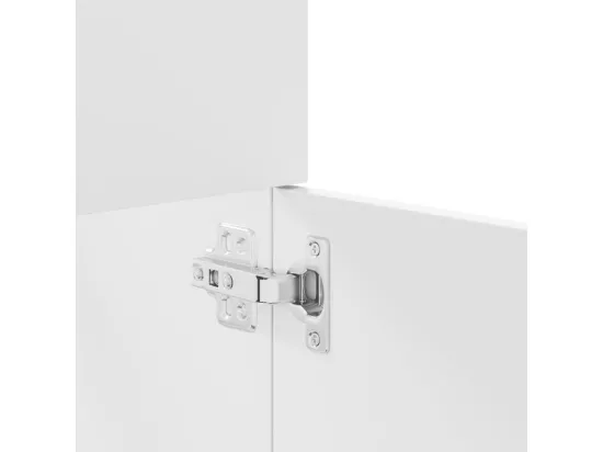 Ensemble de meubles salle de bain 4 pcs blanc bois d'ingénierie