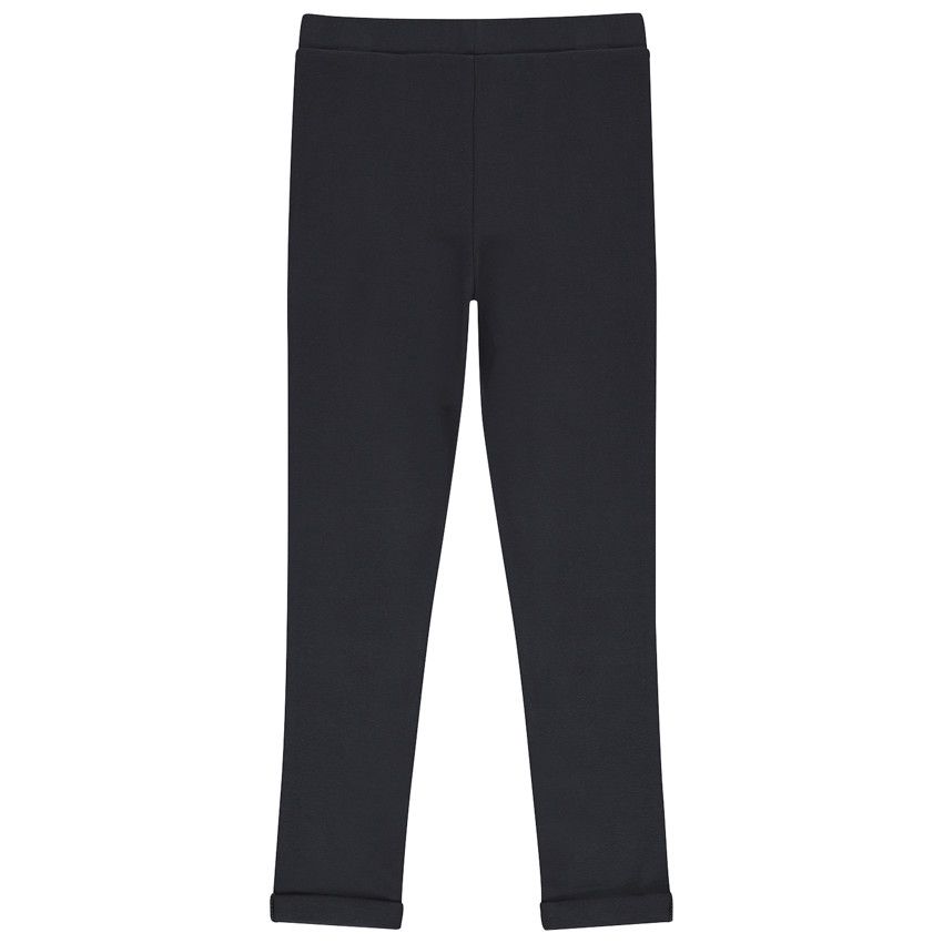 Jegging milano avec boutons fantaisie pour fille - Gris foncé