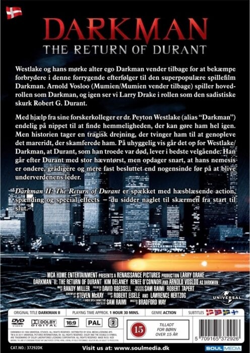 Darkman 2 - The Return Of Durant - DVD