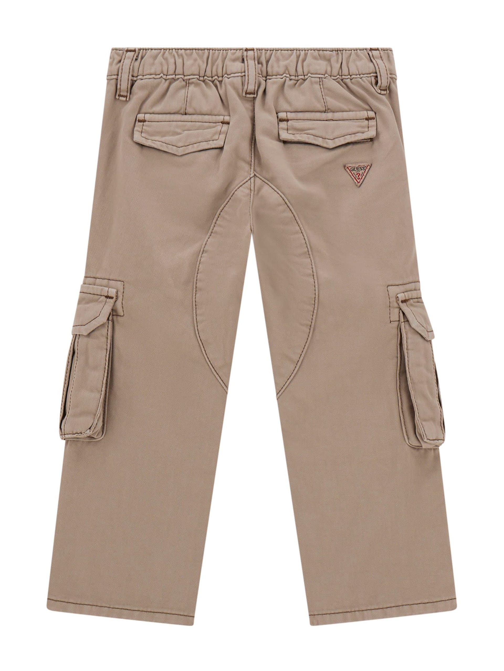 Calças cargo de gabardine rígida (2-7)