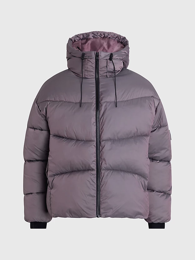 Jaqueta oversized de plumas ripstop