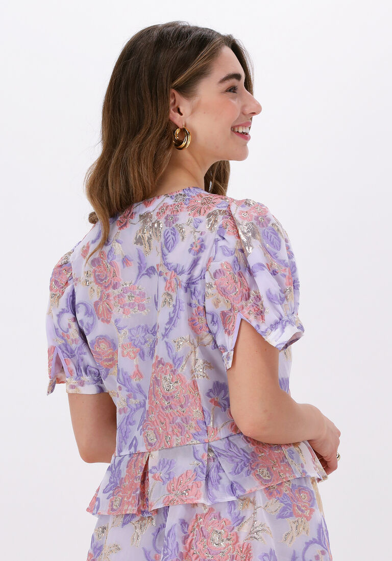 HUNKON paarse hunkon blouse coco top