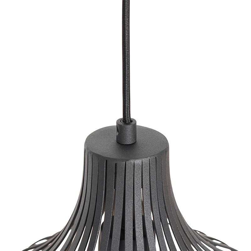 Moderne hanglamp zwart 3-lichts - Saffira