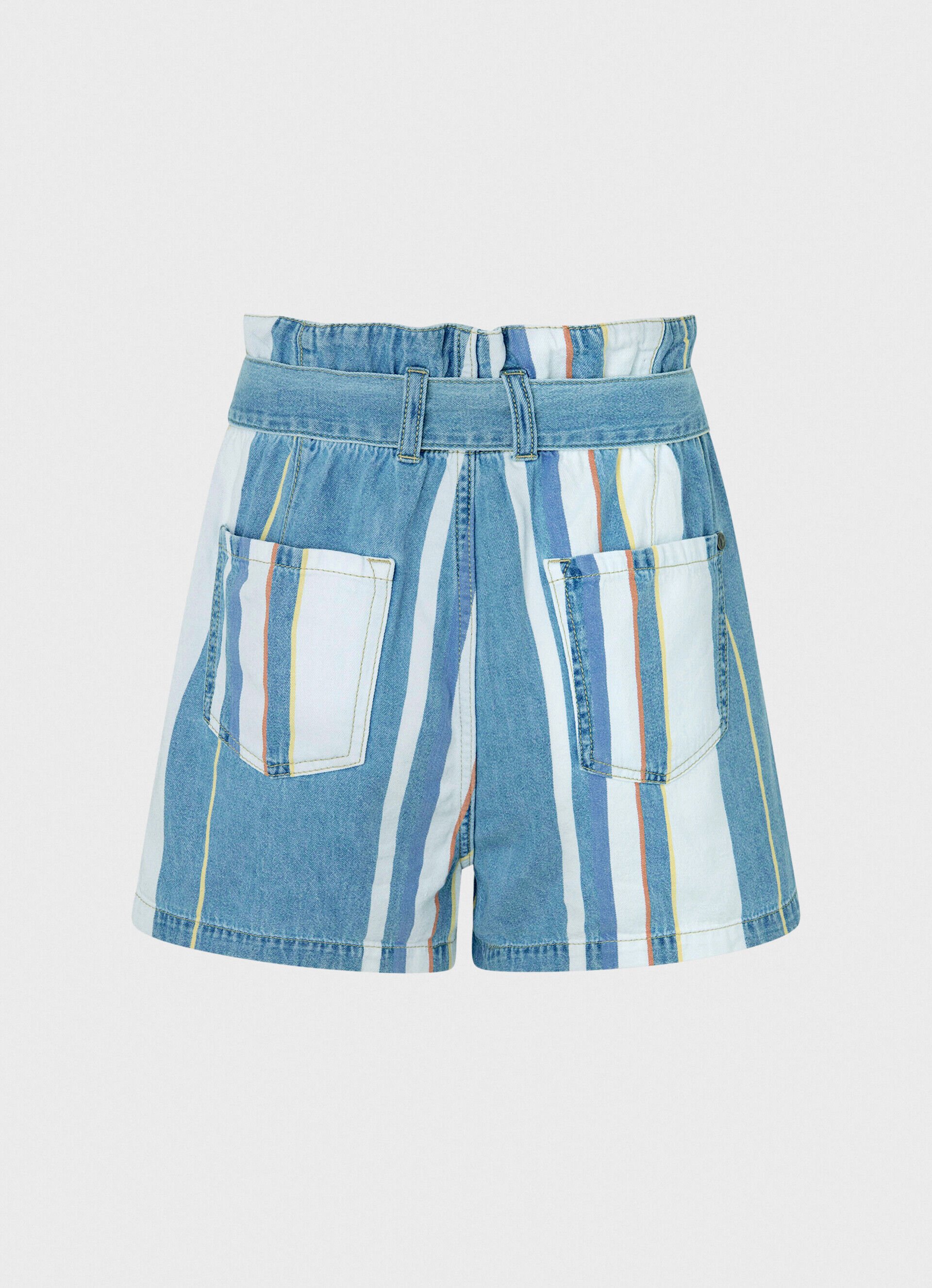 Shorts jeans listrados - jeans