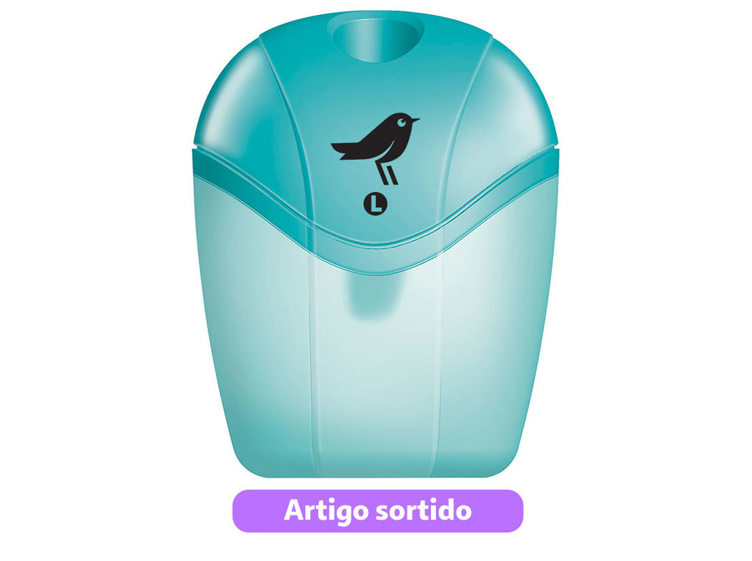 APARA-LÁPIS AUCHAN COM 1 ENTRADA CORES SORTIDAS