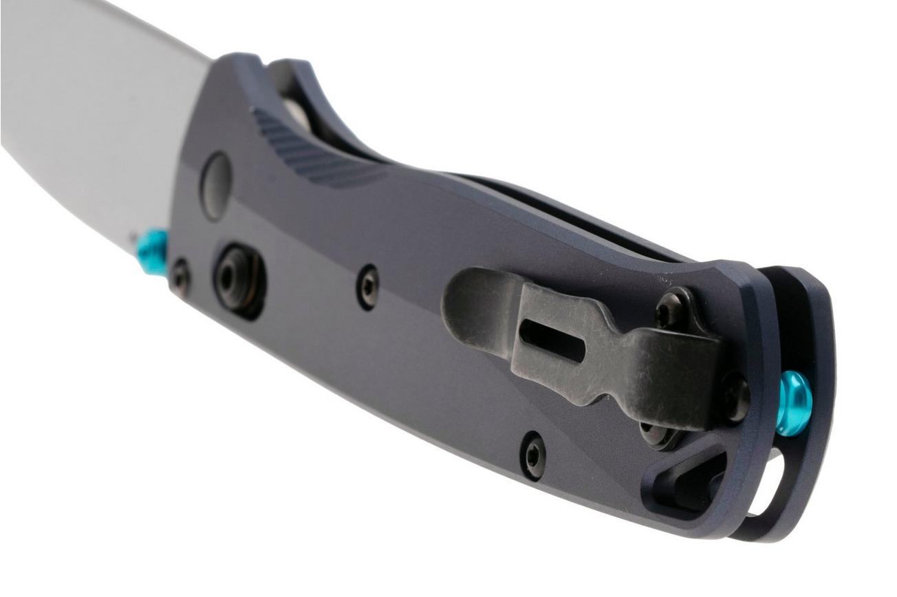 Benchmade Bugout 535SL-13 Crushed Silver Cerakote CPM S90V, Crater Blue Aluminum, zakmes