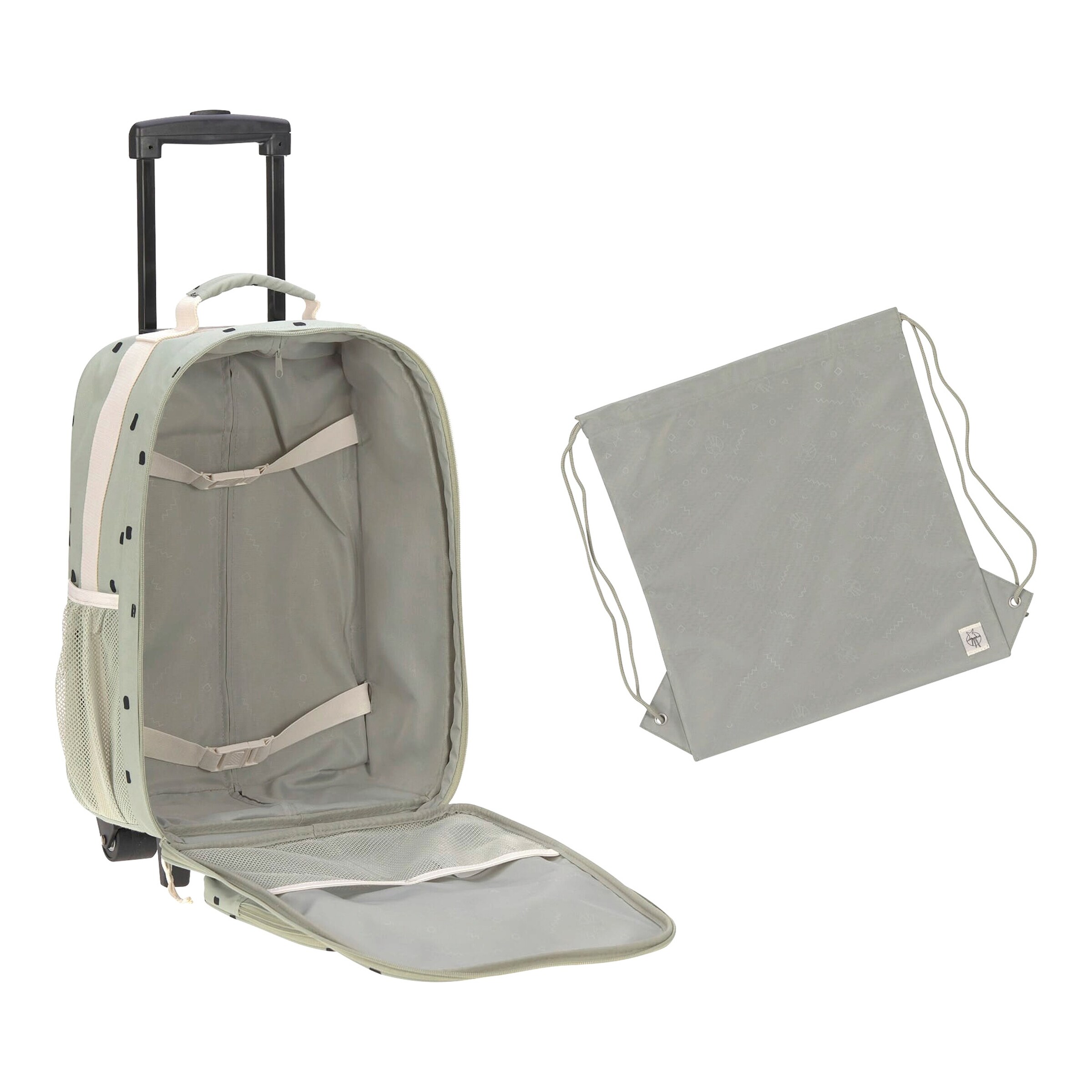 Lässig Kindertrolley Happy Prints olive
