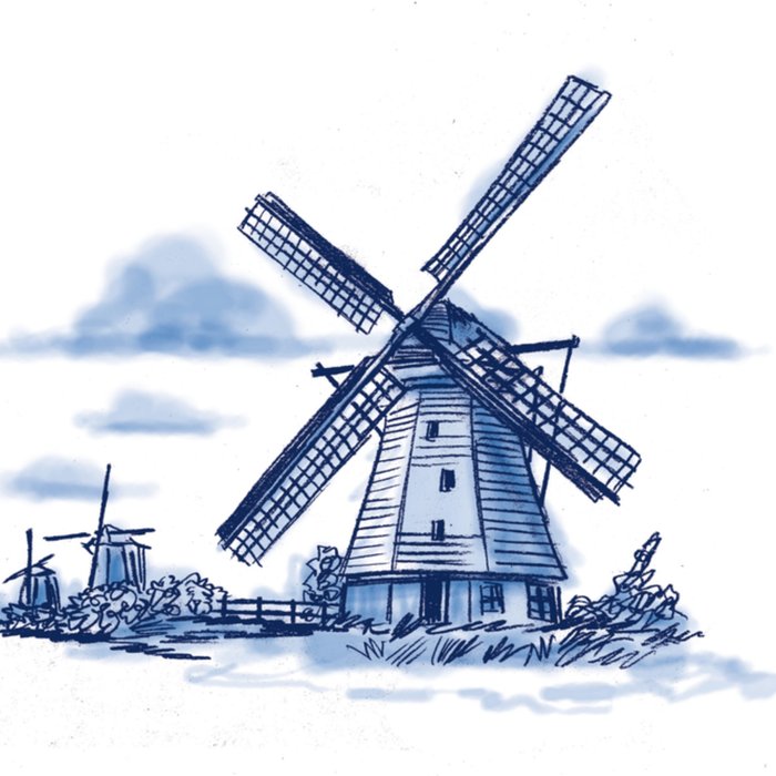 Old Dutch | Bedanktkaart | Kleindochter