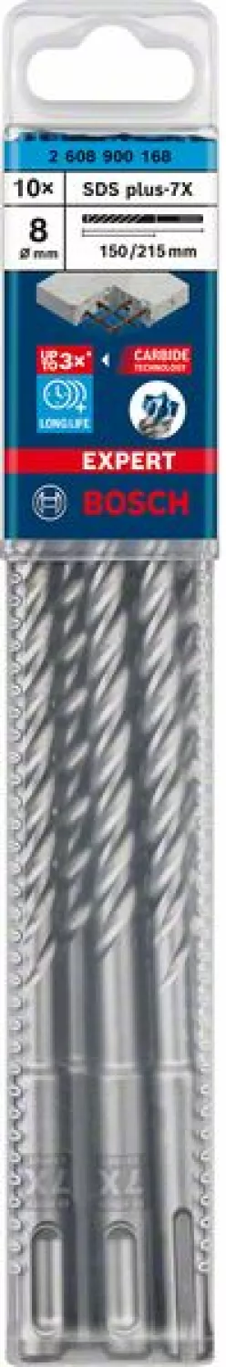 Bosch 2608900168 EXPERT Hamerboor SDS plus-7X - 8x150x215mm (10st)