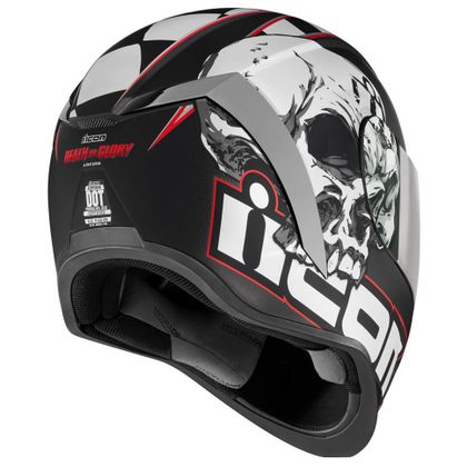 Casque Icon AIRFORM - DEATH OR GLORY - Noir / Blanc