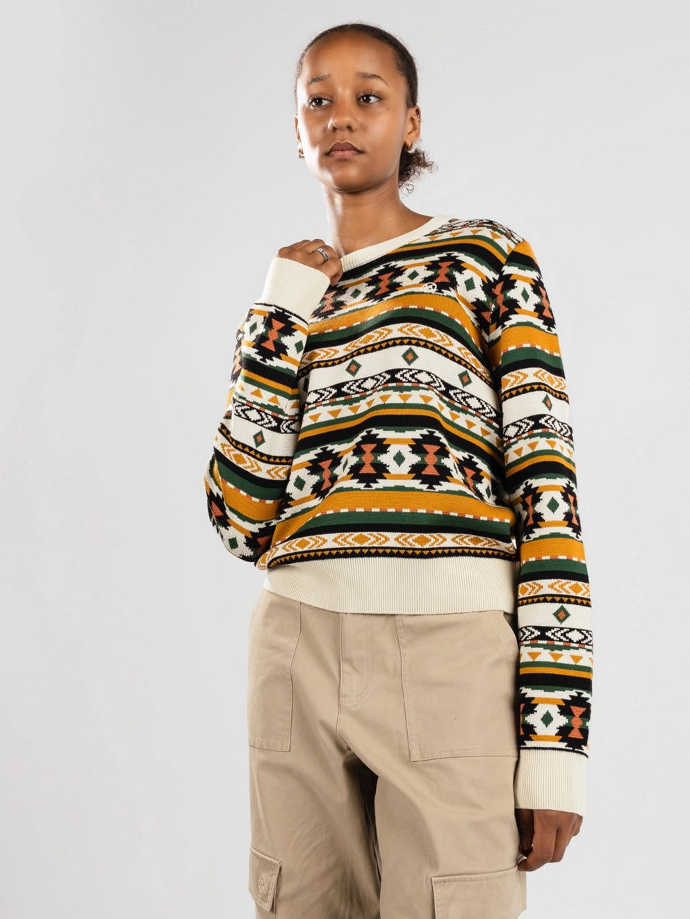 Kazane Franca Pullover white pinen aub buckth bl