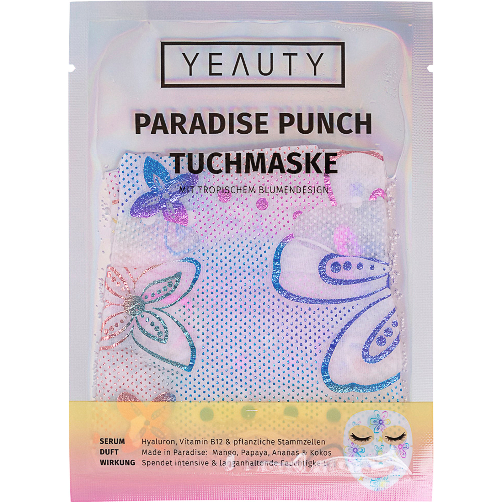 Yeauty Tuchmaske Paradise Punch