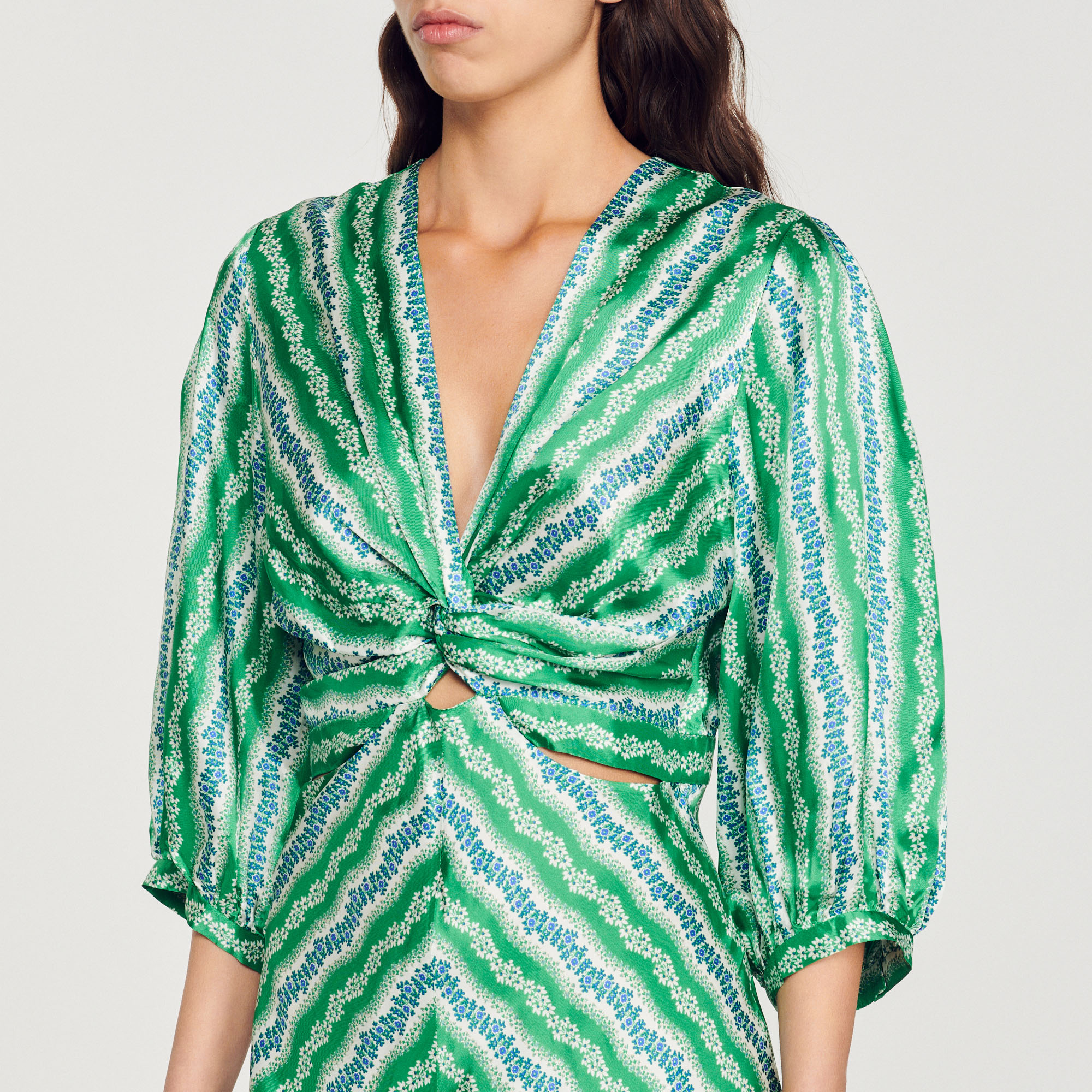 Robe longue imprimee