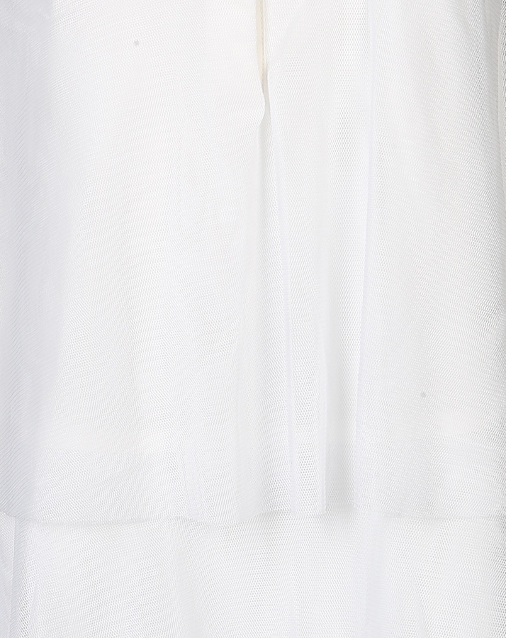 Volant-Kleid SHIMMERY SUMMER mit Pailletten in weiß