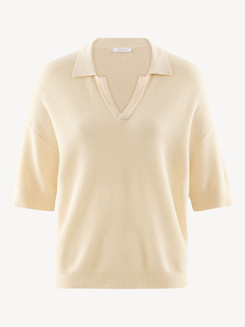 Polo Sweater - beige