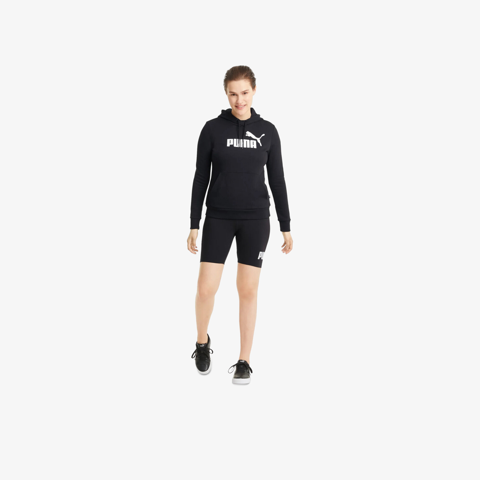 PUMA Ess Logo Damen Hoodies & Sweater schwarz
