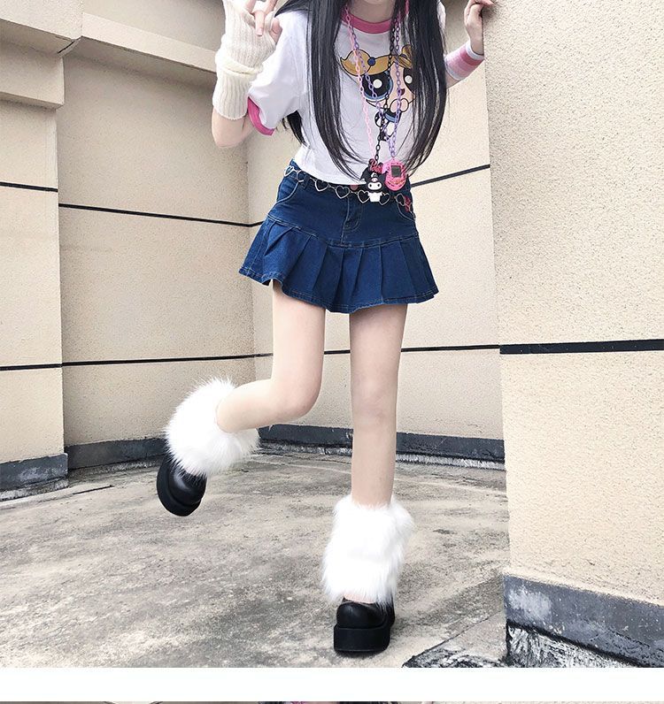 laceyleft - Fluffy Beenwarmers