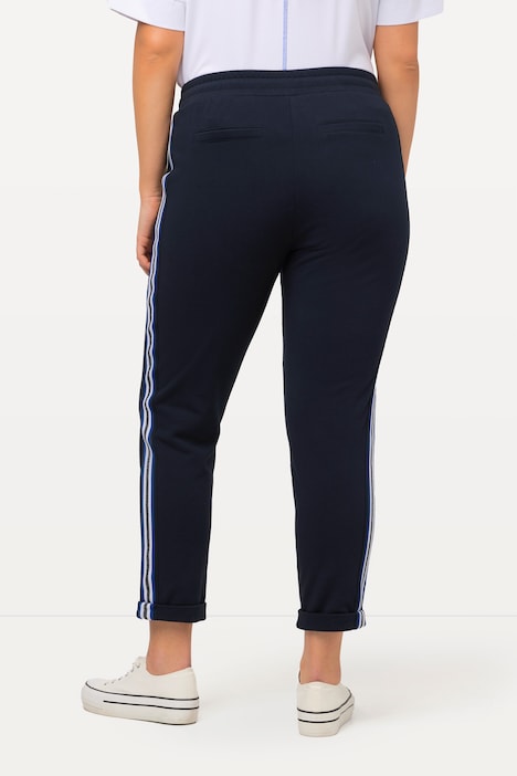 Sweathose, Glitzer-Zierband, Elastikbund, Jogginghose