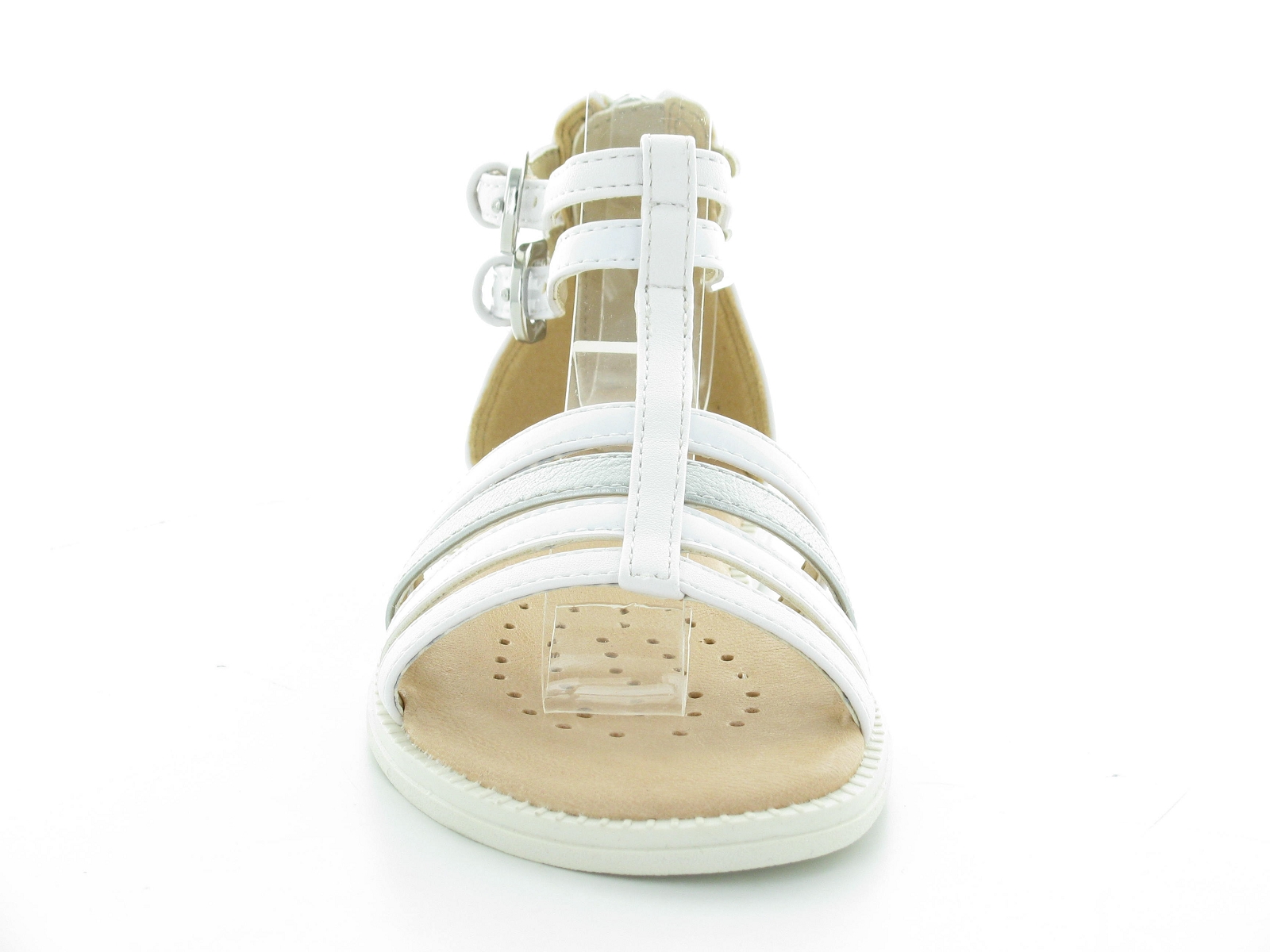 Geox-J SANDAL KARLY GIR-J7235D Cuir Blanc