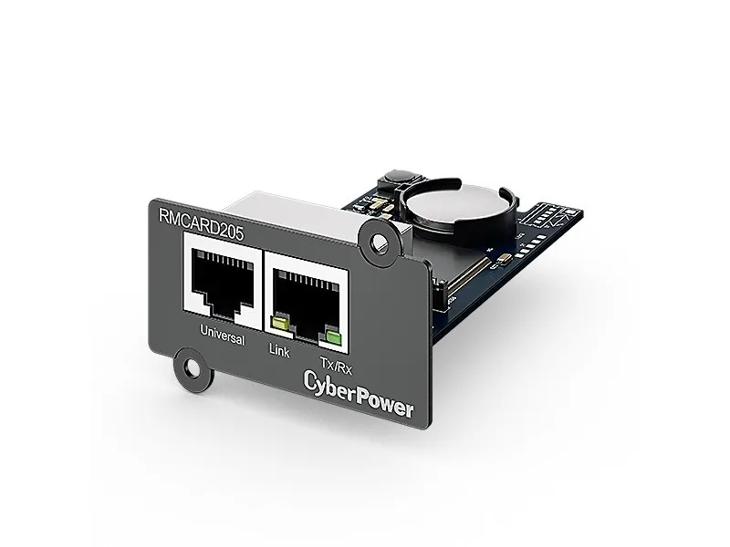 CyberPower RMCARD205 - Adapter for fjernadministration - 100Mb LAN - 100Base-TX - for Smart App Professional Rackmount Series PR3000; Smart App Sinewave PR1000