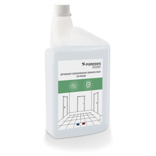 Détergent désodorisant désinfectant 3D Fraise Paredes Access 1L