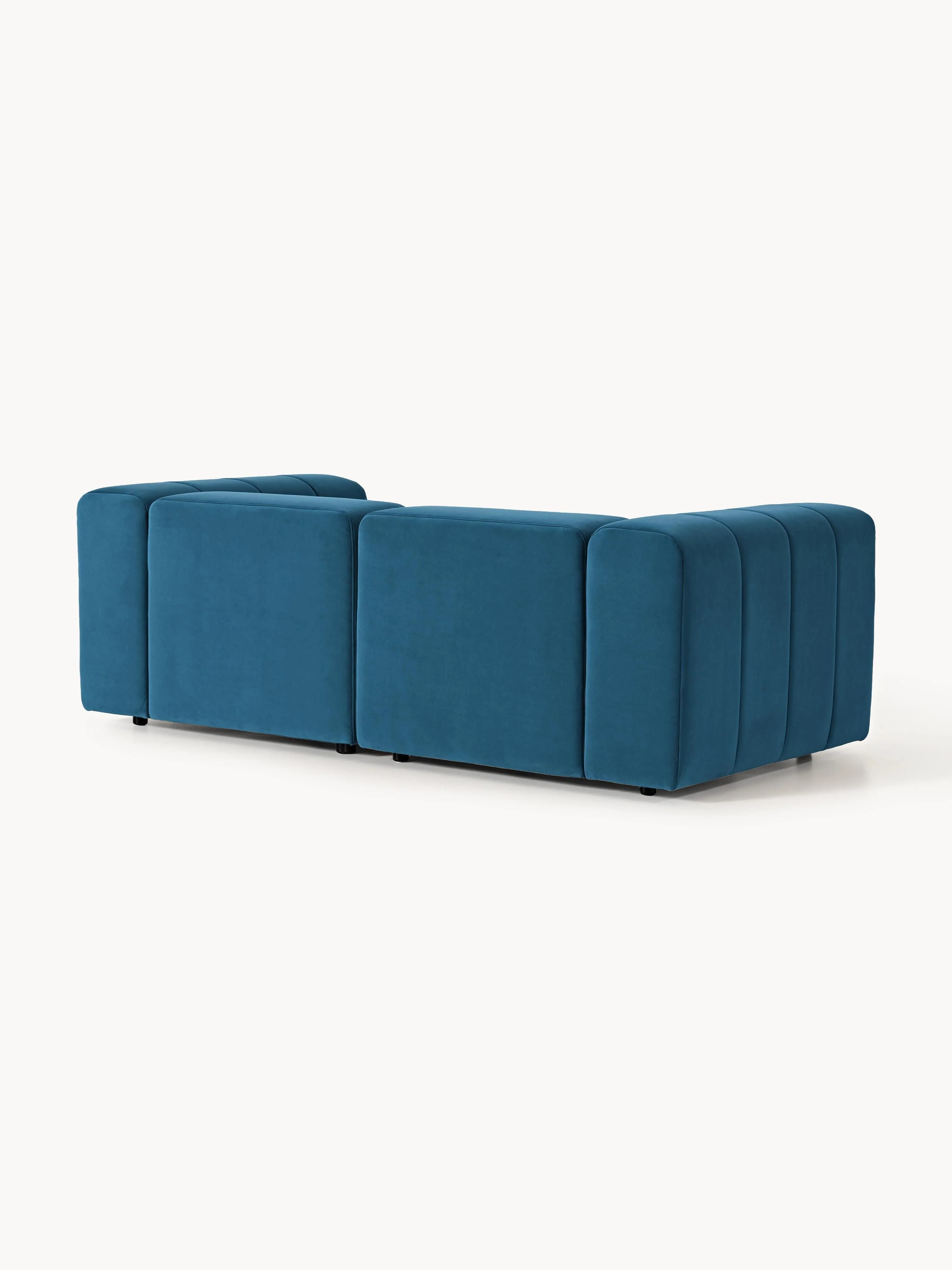 Modulaire fluwelen bank Lena (3-zits)