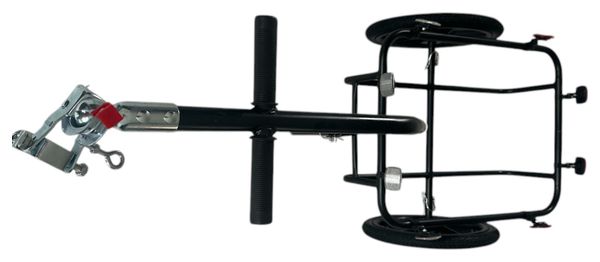 Remorque vélo 70L Bagages Remorque vélo avec caisse Trolley   Réflecteurs - Noir