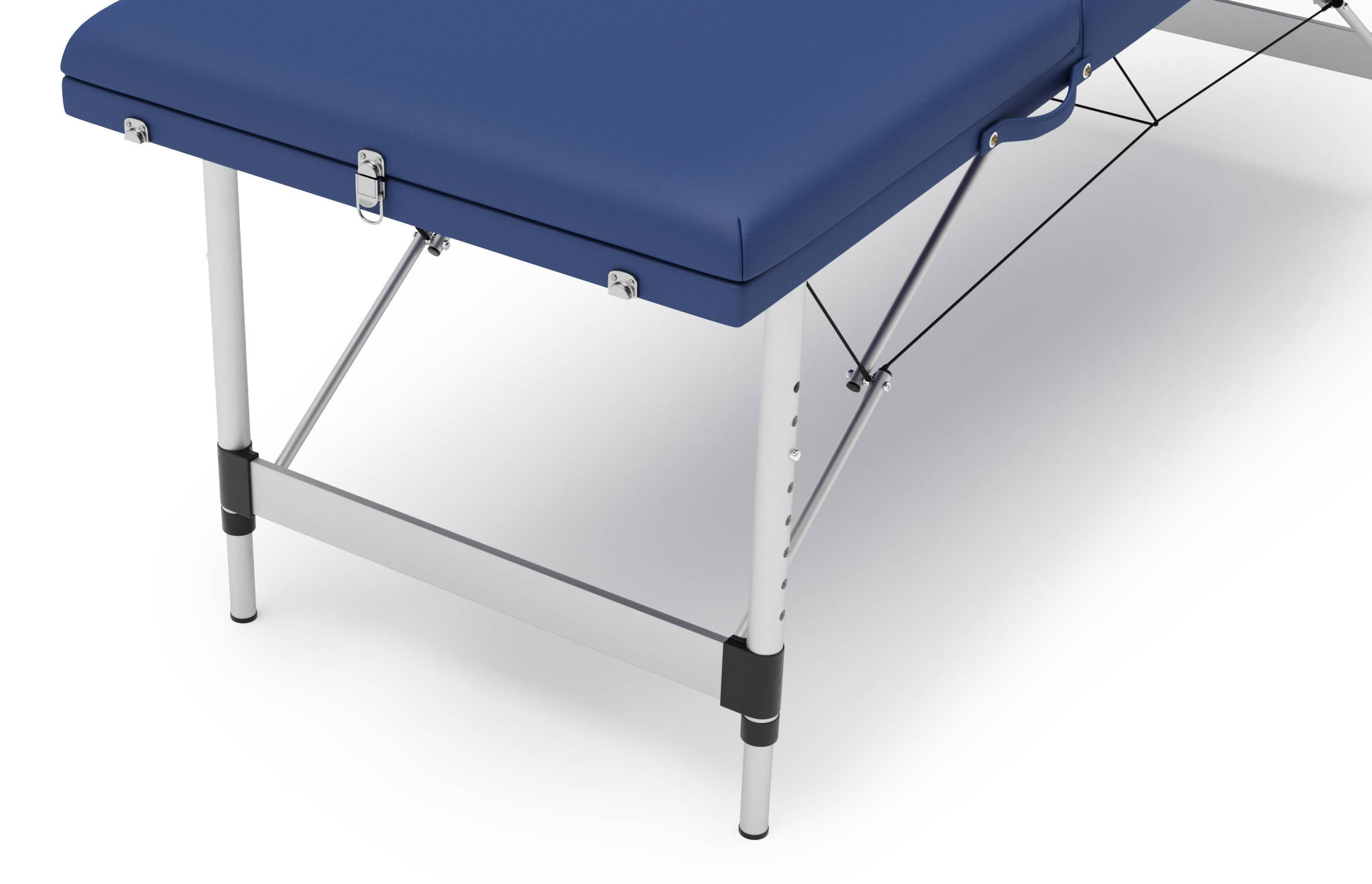 Massageliege 3-Zonen Alu blau