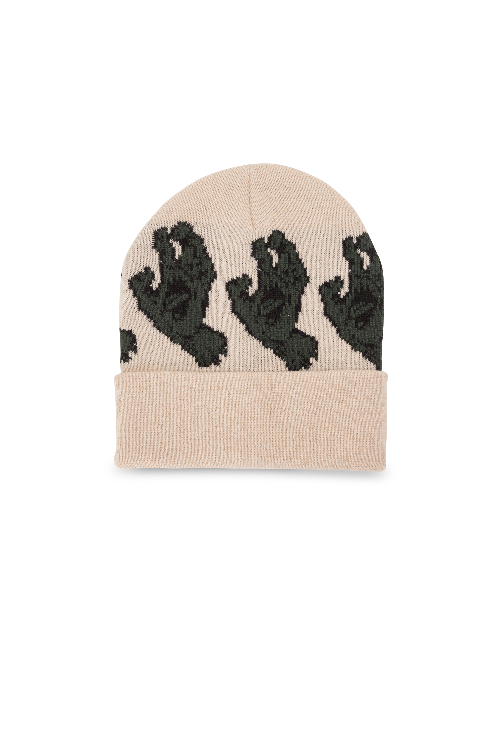 SANTA CRUZ Bonnet Screaming Line Up Beanie Beige