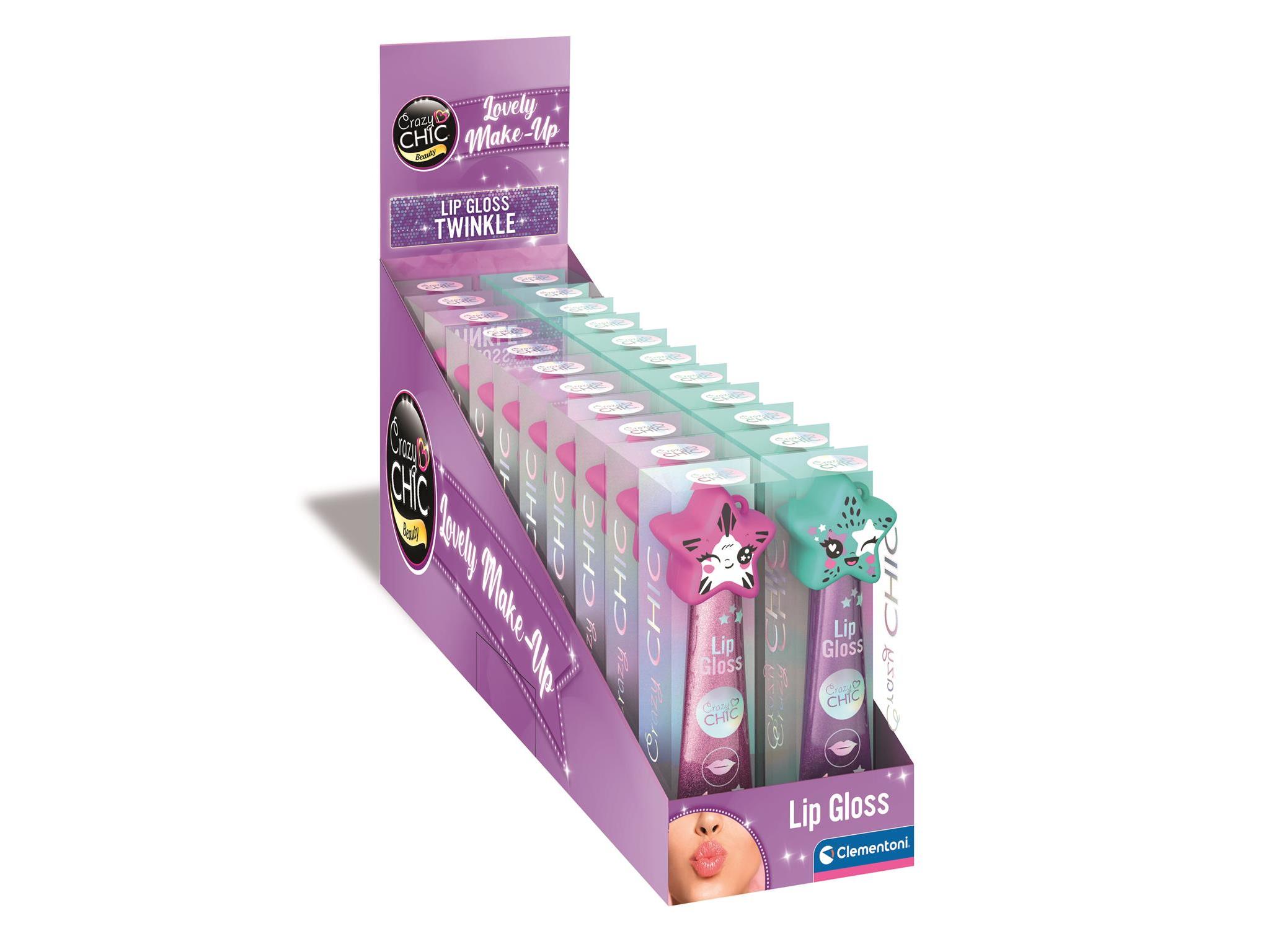 LIP GLOSS TWINKLE CRAZY CHIC MODELOS SORTIDOS