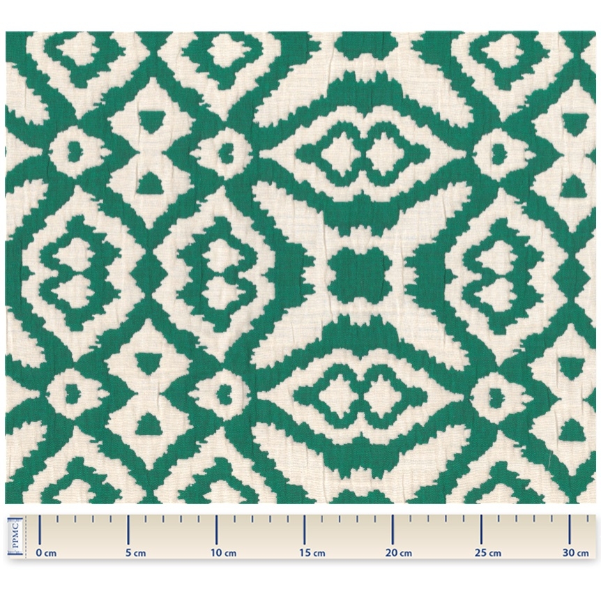Tissu Jacquard Vert
