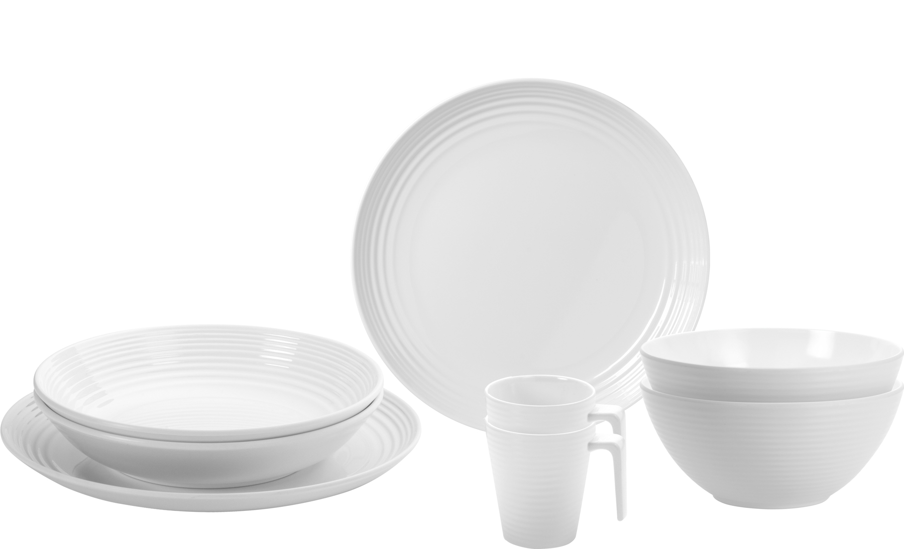 Brunner Tete-a-Tete Geschirr-Set 8-tlg. spherica für 2 Personen