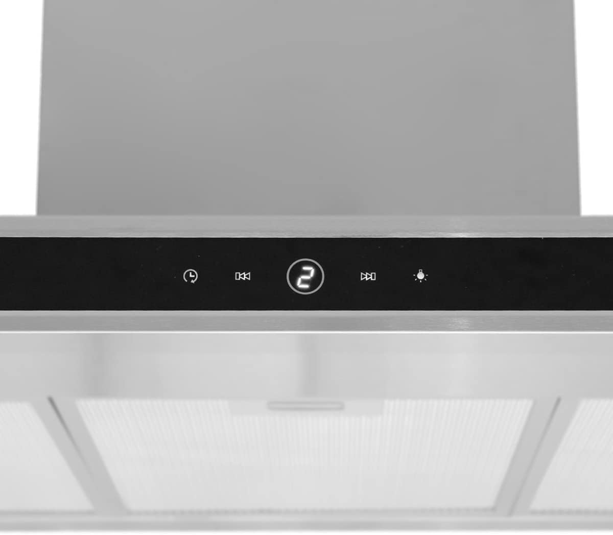 KKT KOLBE Dunstabzugshaube 60cm | Umluft Abluft | Wandhauben | Edelstahl | Schwarz Glas | Nachlaufautomatik | SensorTouch Bedienung | LED-Beleuchtung | DELTA6014TC