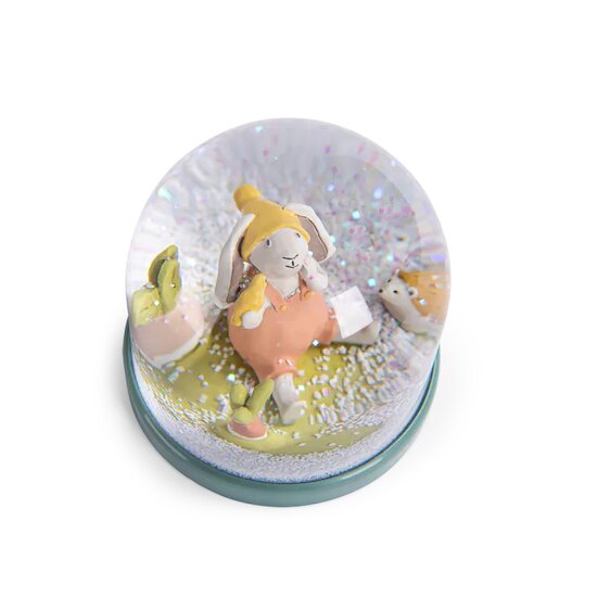 Trois petits lapins Boule à neige   de               Moulin Roty