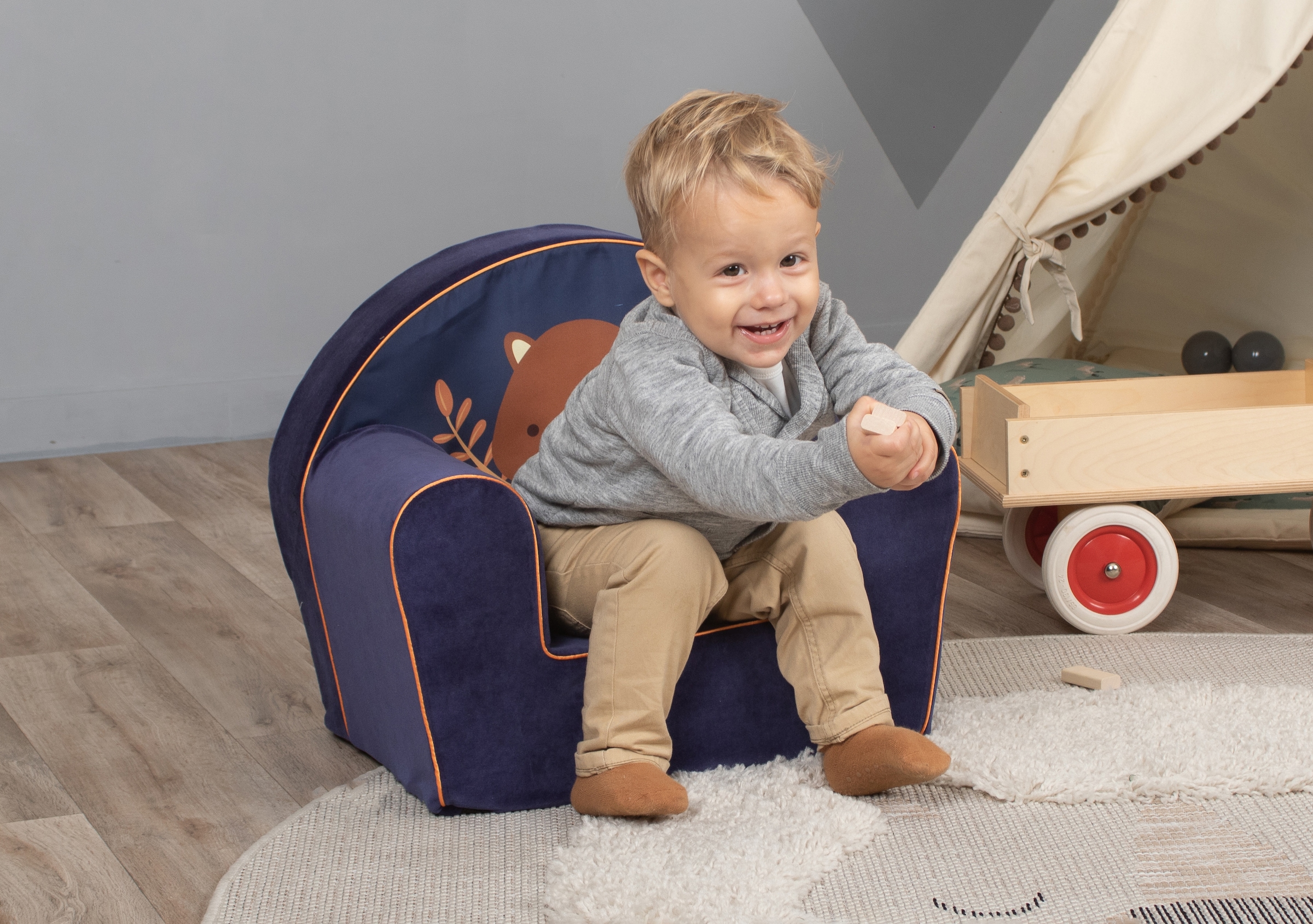 Knorrtoys® Sessel »Happy bear« für Kinder; Made in Europe