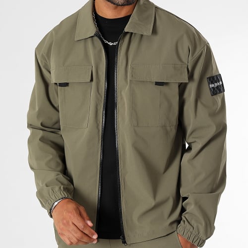 Ensemble Veste Zippée Et Pantalon Cargo 0047 0042 Vert Kaki