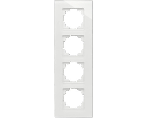 Kopp 406602008 Afdekraam glas 4-voudig Athenis 55 wit