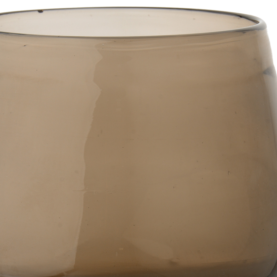 My Home Teelichthalter aus Glas braun