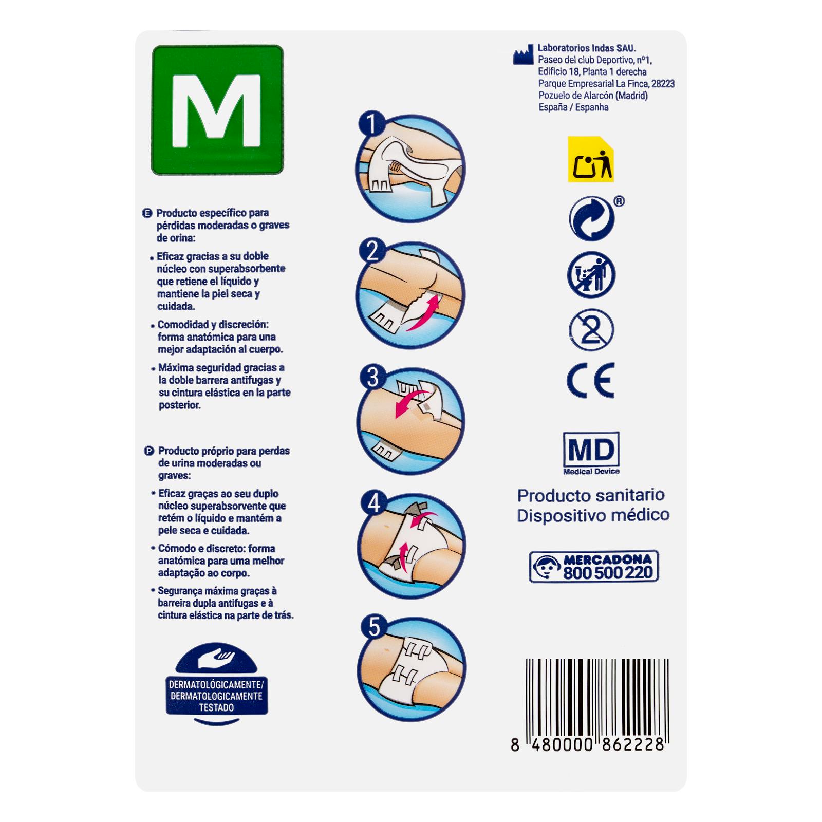 Couche adulte taille M 70-130 cm Deliplus