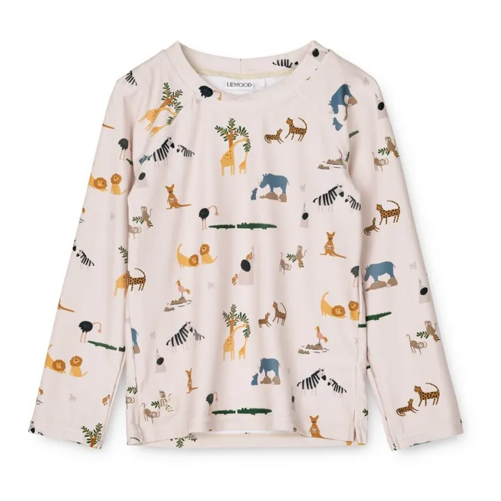 Liewood T-Shirt Anti-UV Matière Recyclée Noah | Beige rosé