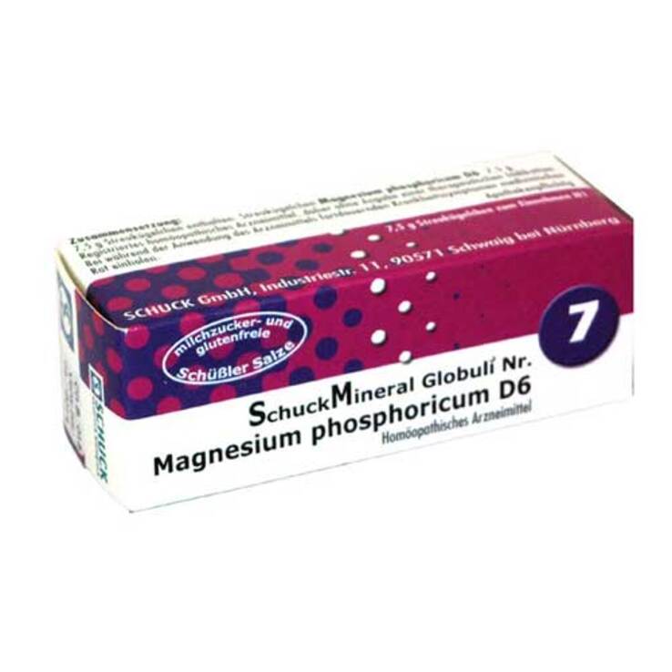 Schuckmineral Globuli 7 Magnesium phosphoricum D6, 7.5 g