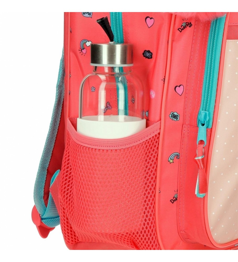 Mochila Joumma Minnie Lovin Life 33cm Adaptável rosa