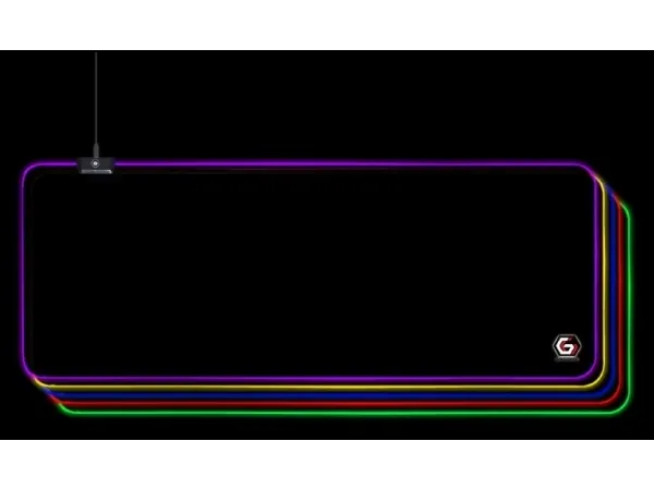 Gembird MP-GAMELED-L Gaming musemåtte med LED lyseffekt, størrelse L (30cm x 80cm)