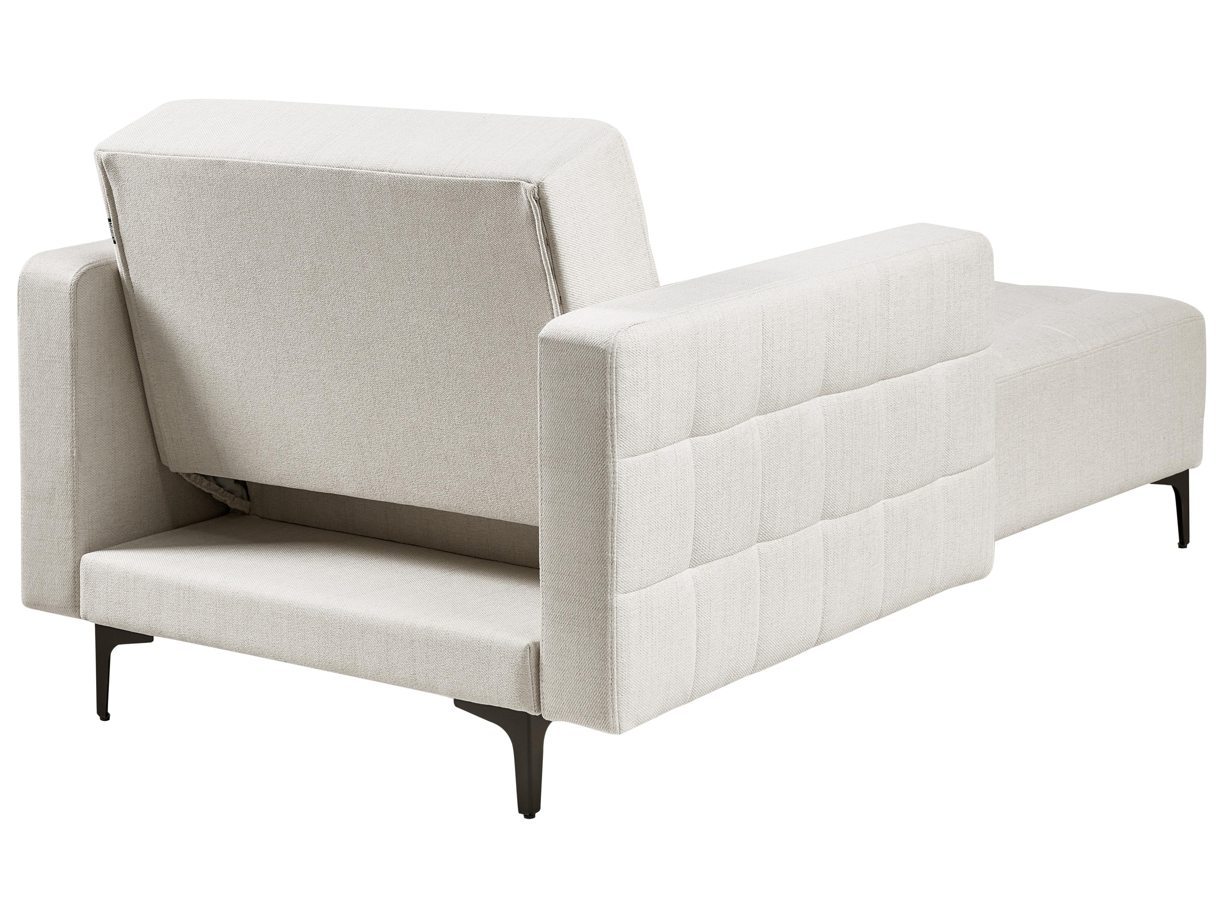 Chaise longue ABERDEEN Stof Gebroken wit