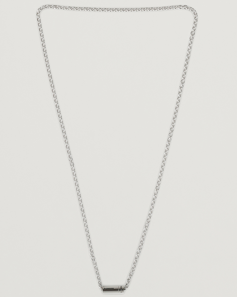 LE GRAMME Chain Cable Necklace Sterling Silver 27g