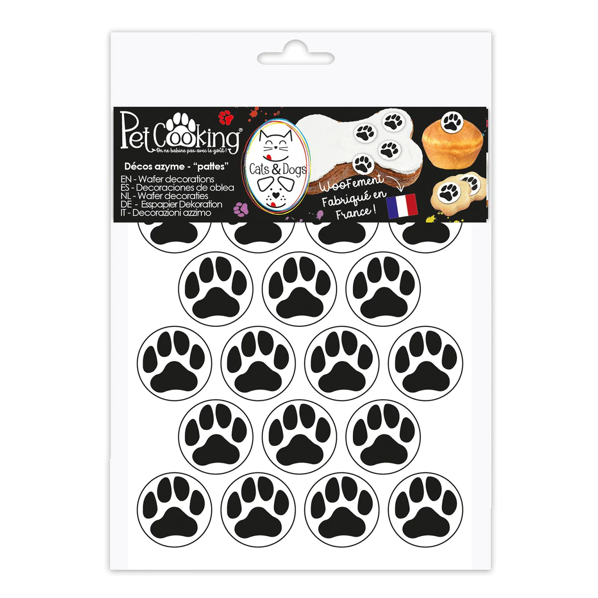 Décors azyme - 18 pattes de chat Scrapcooking
